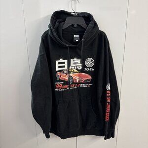 DGK Pullover Hoodie Pole Position Black NSX Ghetto Spec Mens Large (D4)